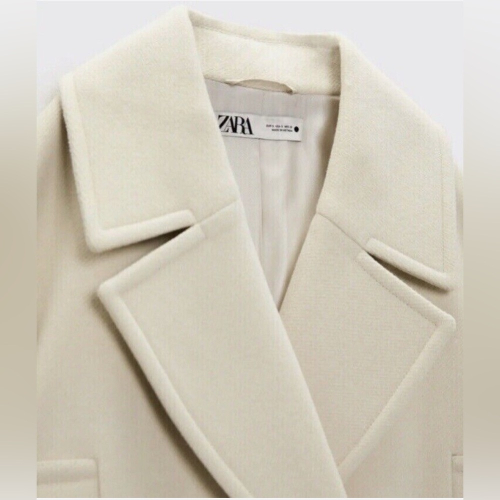 FIRM PRICE Zara cream coat - Picture 4 of 4